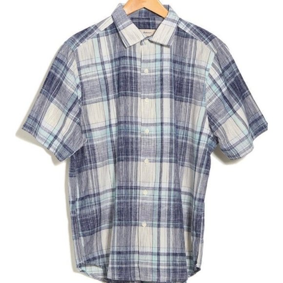 Tommy Bahama Sz S Paradise  Plaid Coastline Button Up Short Sleeves - Picture 4 of 6